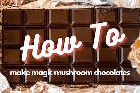 how to make mushroom chocolate bars